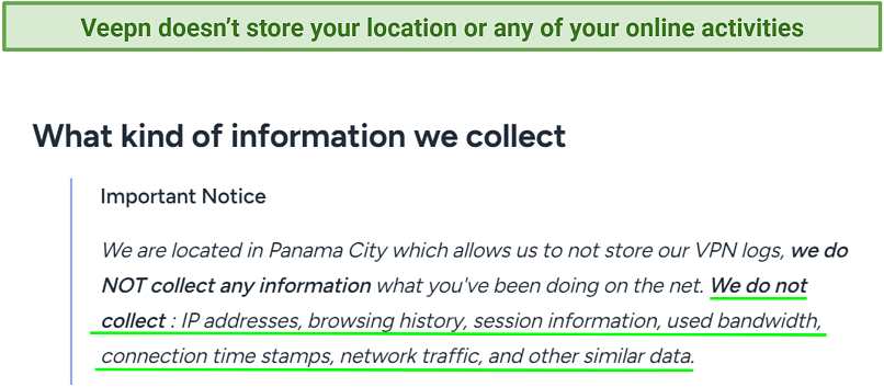 Does Veepn Keep Logs? No